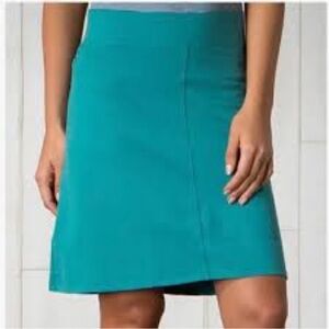 Turquoise Jersey A-line skirt